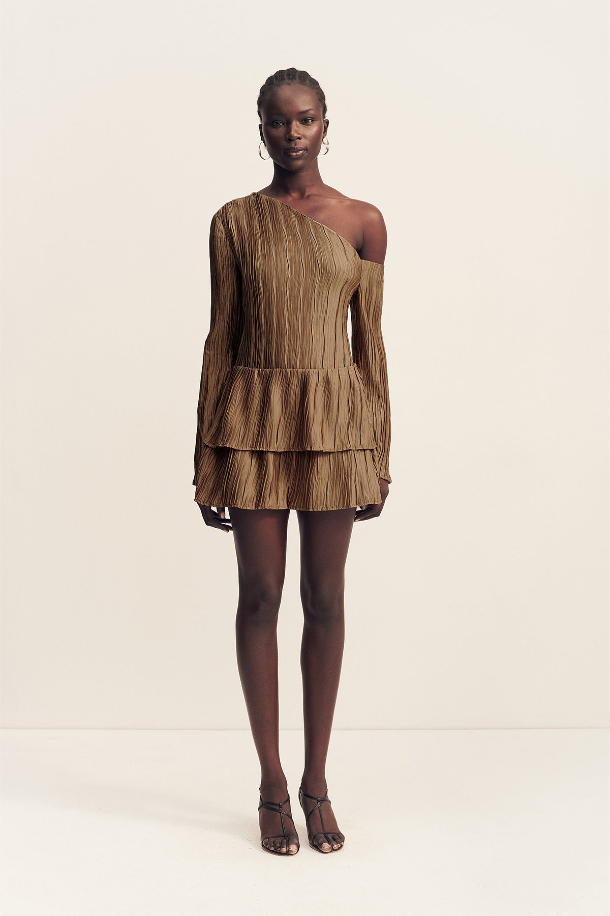 Leda Layered Mini Skirt | Oak | Skirts | Shona Joy