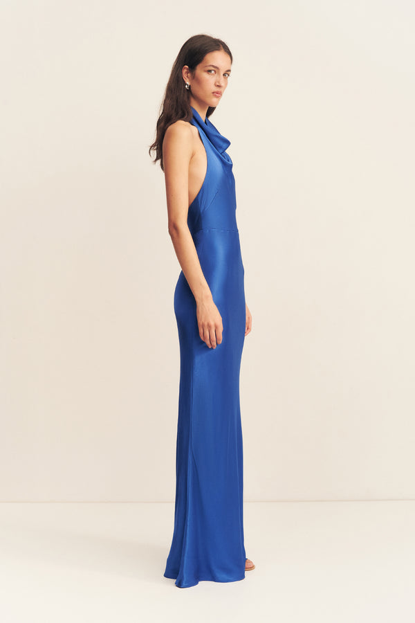 TATUM HIGH COWL OPEN BACK MAXI DRESS - ULTRAMARINE_S