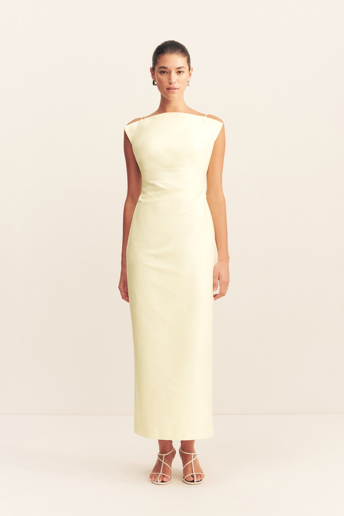 Otis Draped High Neck Midi Dress | Yuzu | Dresses | Shona Joy
