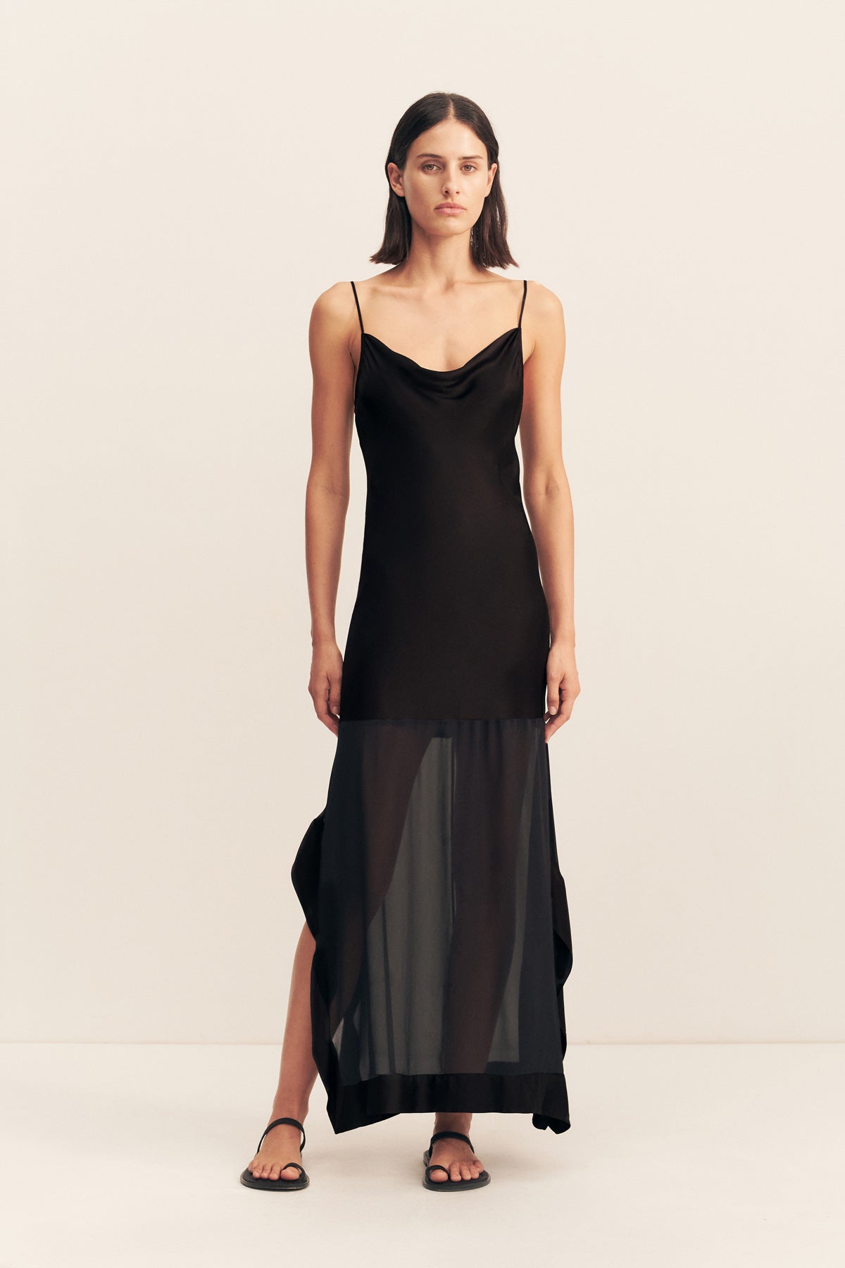 Edie Cowl Maxi Dress | Black | Dresses | Shona Joy