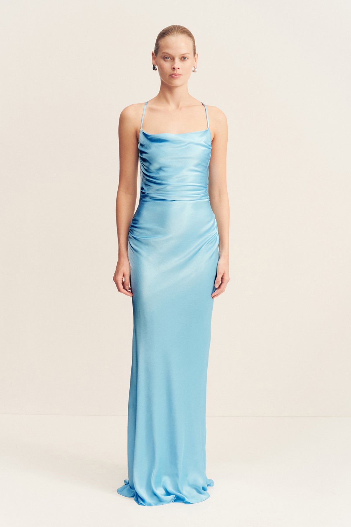 La Lune Lace Back Maxi Dress | Iceberg Blue | Dresses | Shona Joy