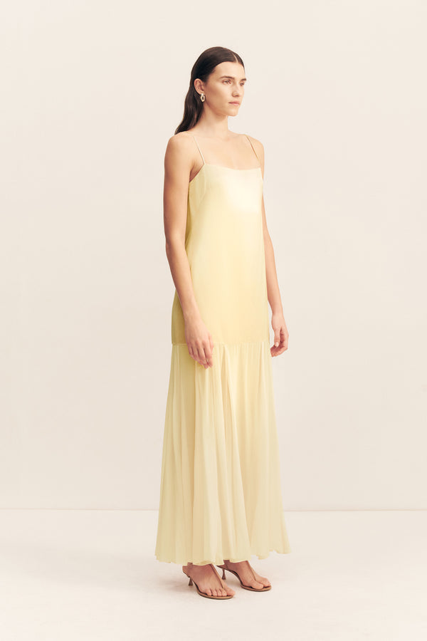 MORAYA DROPPED WAIST MAXI DRESS - SGROPPINO