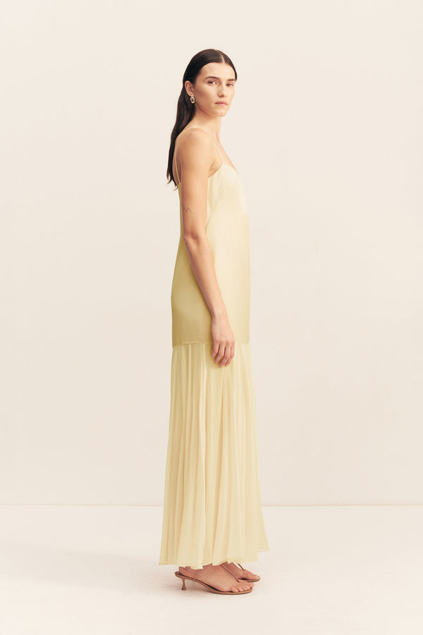 MORAYA DROPPED WAIST MAXI DRESS - SGROPPINO