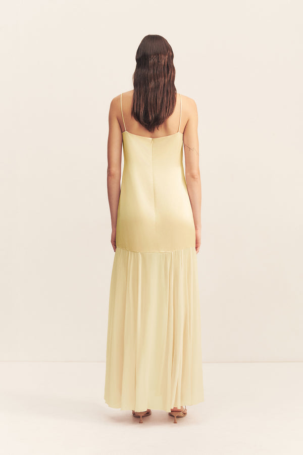 MORAYA DROPPED WAIST MAXI DRESS - SGROPPINO