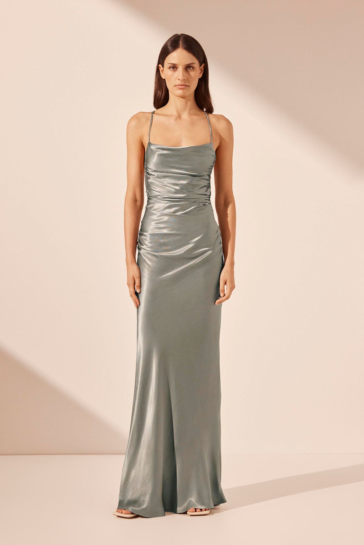 La Lune Lace Back Maxi Dress | Sage | Dresses | Shona Joy La Lune Lace Back Maxi Dress | Sage | Dresses | Shona Joy