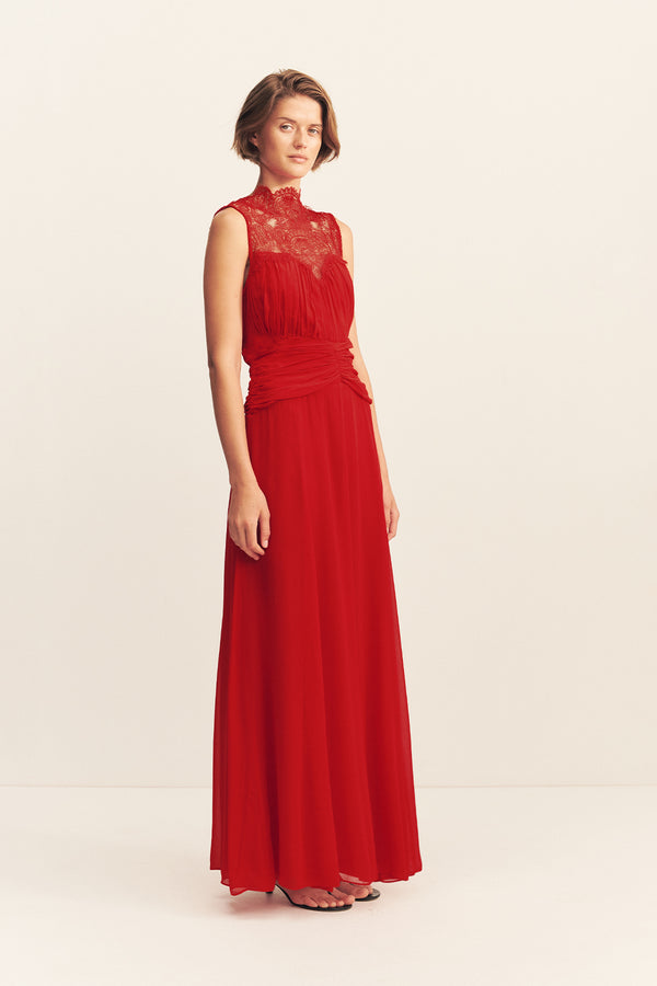 EMORY LACE SLEEVELESS MAXI DRESS - CHILLI_A