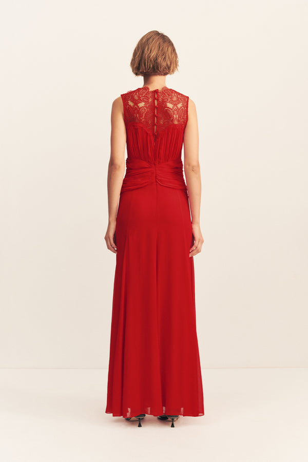 EMORY LACE SLEEVELESS MAXI DRESS - CHILLI_B