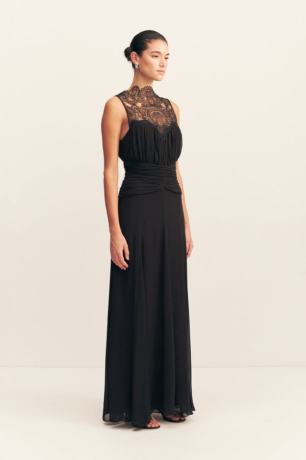 EMORY LACE SLEEVELESS MAXI DRESS - BLACK_A