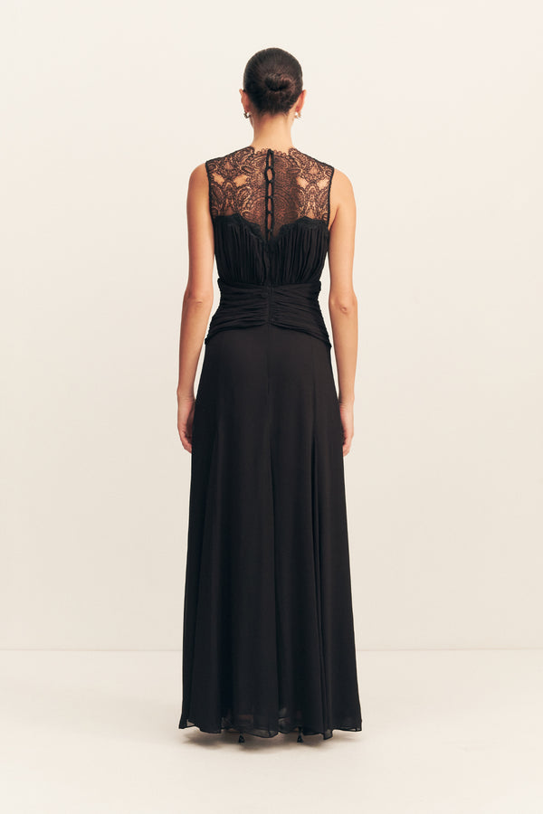EMORY LACE SLEEVELESS MAXI DRESS - BLACK_B
