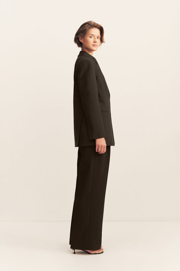 IRENA OVERSIZED TAILORED BLAZER - BLACK
