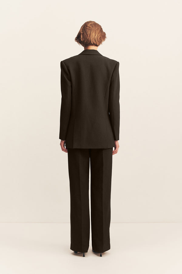 IRENA OVERSIZED TAILORED BLAZER - BLACK