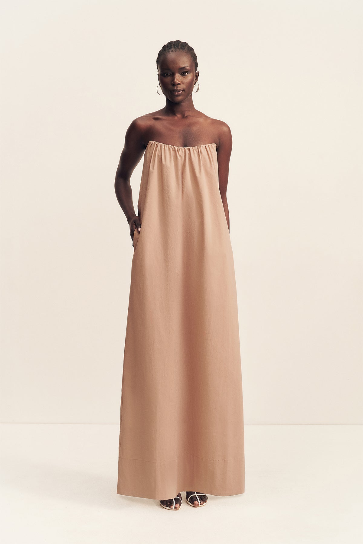 clay maxi dress Campbell Strapless Maxi Dress | Clay | Dresses