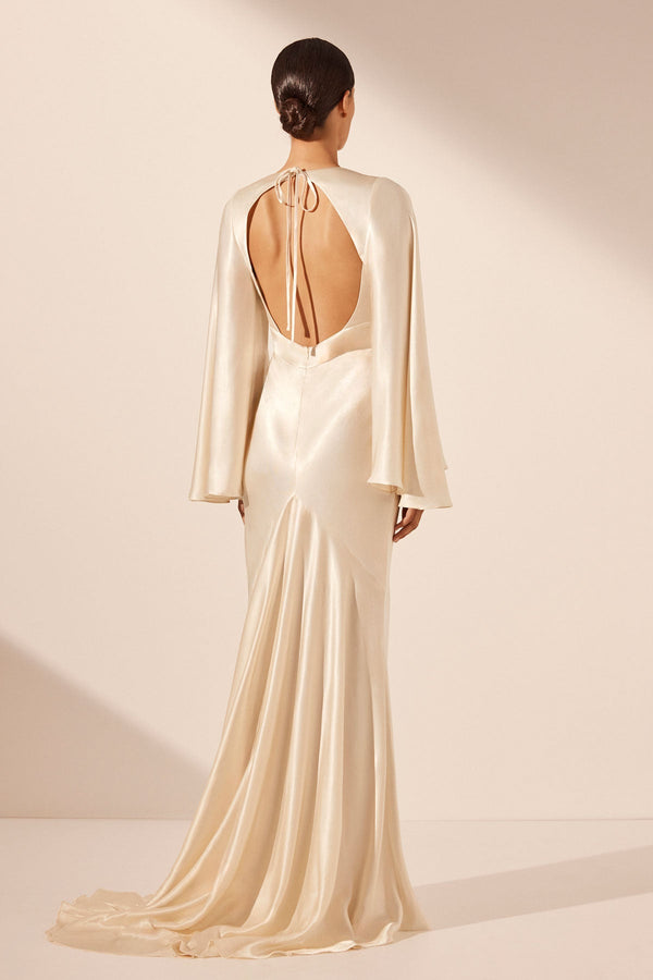 LA LUNE BACKLESS MAXI DRESS - CREAM_B