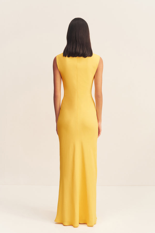 PIERCE SLEEVELESS MAXI DRESS - SUNFLOWER_B
