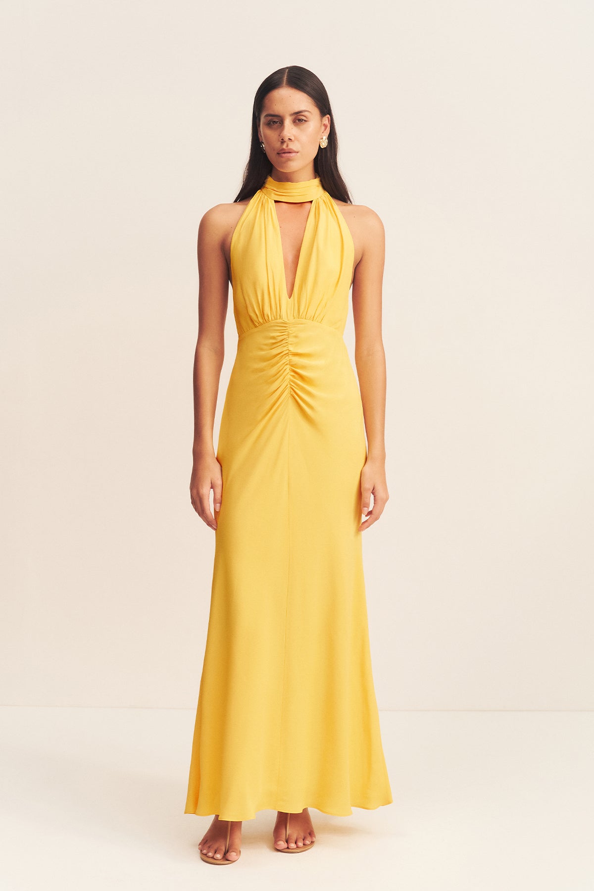 Pierce Halter Neck Maxi Dress Sunflower Dresses Shona Joy