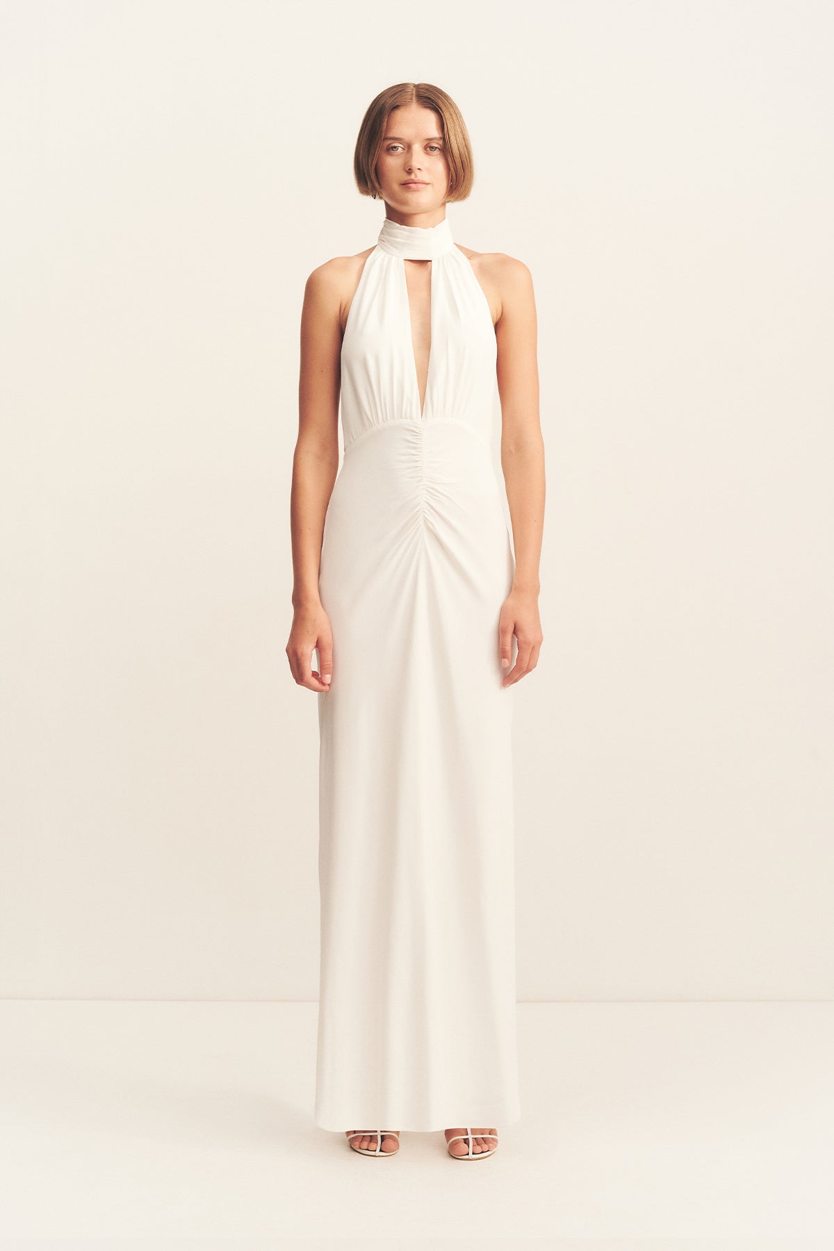 Rio Halter Neck Maxi Dress | Ivory | Dresses | Shona Joy Rio Halter Neck Maxi Dress | Ivory | Dresses | Shona Joy