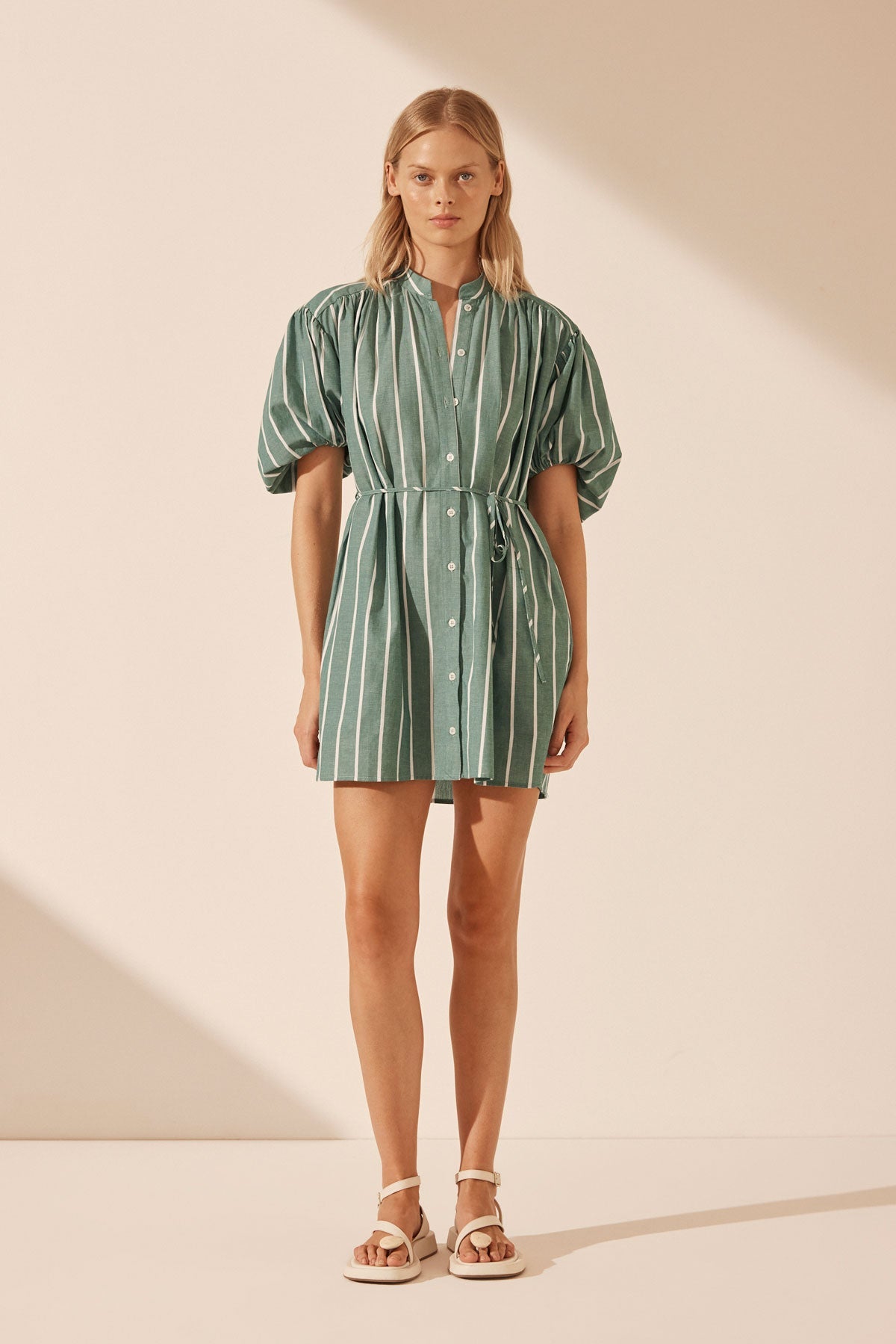 Short Summer Dress in Green - Holley Day Australia