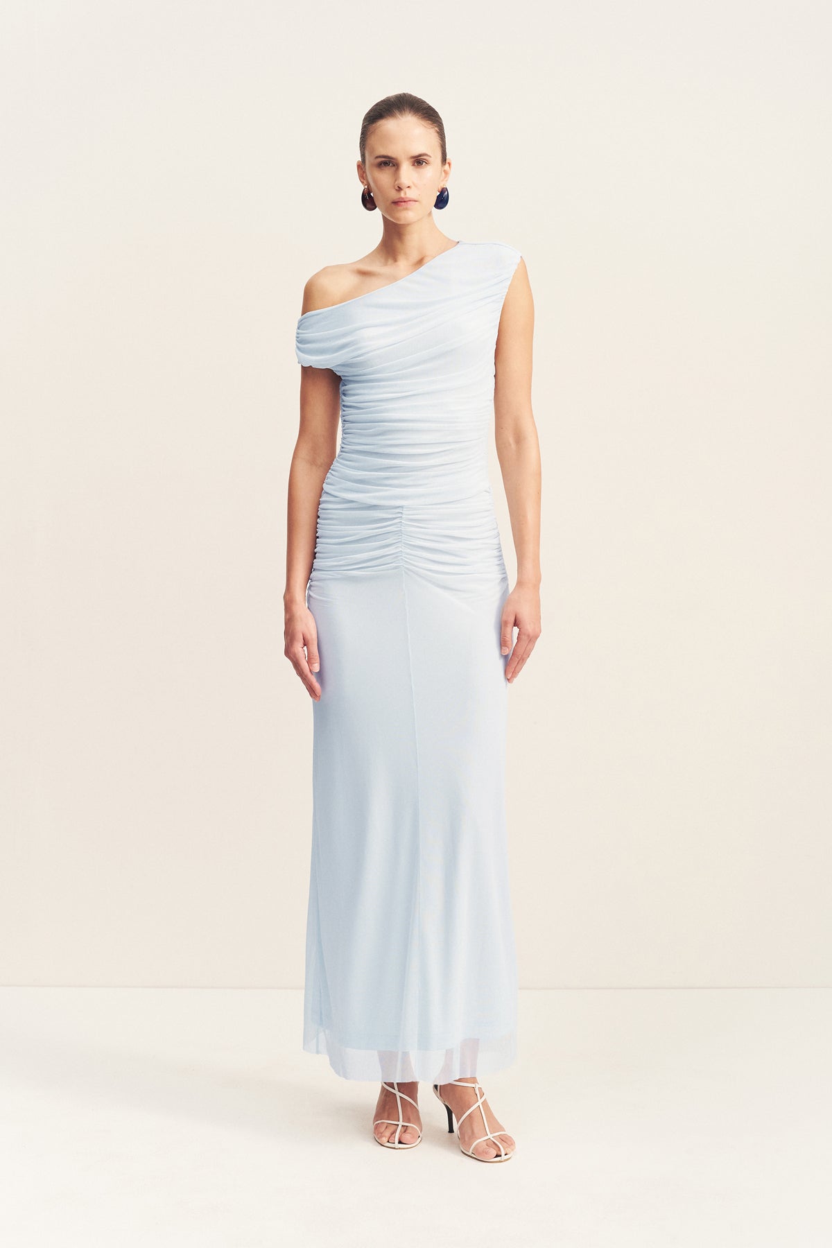 mira off shoulder maxi dress Mira Off Shoulder Maxi Dress | Sky | Dresses