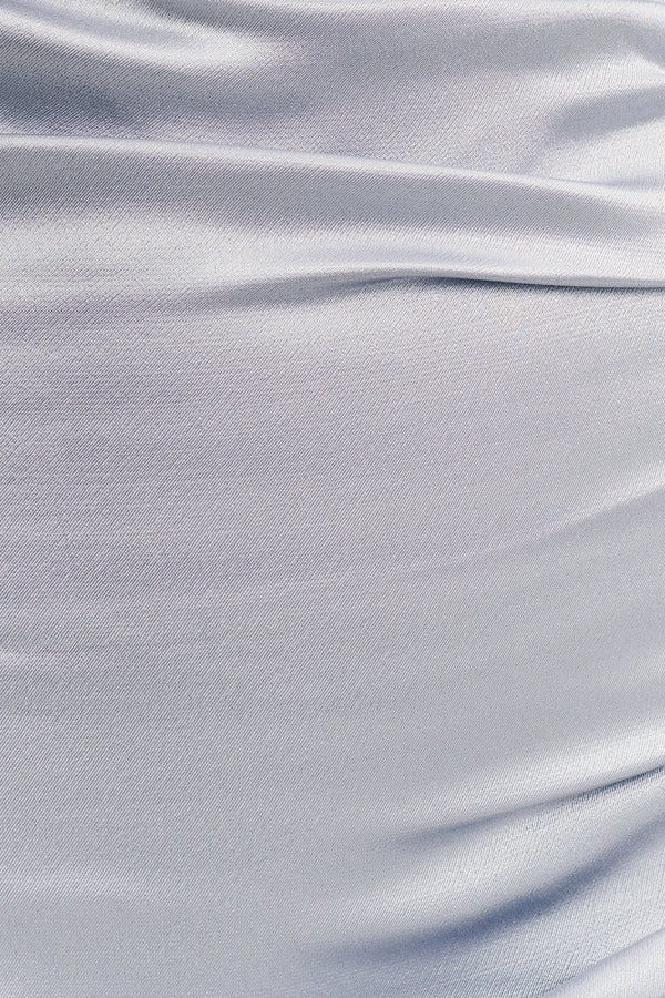 LA LUNE ONE SHOULDER COWL BACK MAXI DRESS - POWDER BLUE