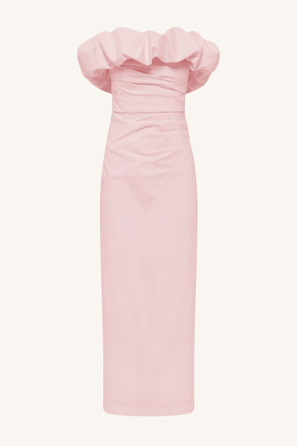 CAMPBELL STRAPLESS BUBBLE MAXI DRESS - BALLERINA_G