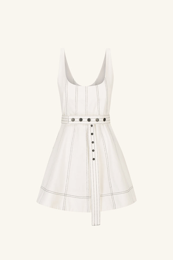HANA BELTED MINI DRESS_G