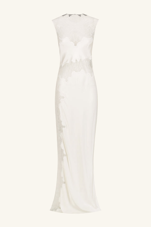 STRATUS LACE HIGH NECK MAXI DRESS - IVORY_G