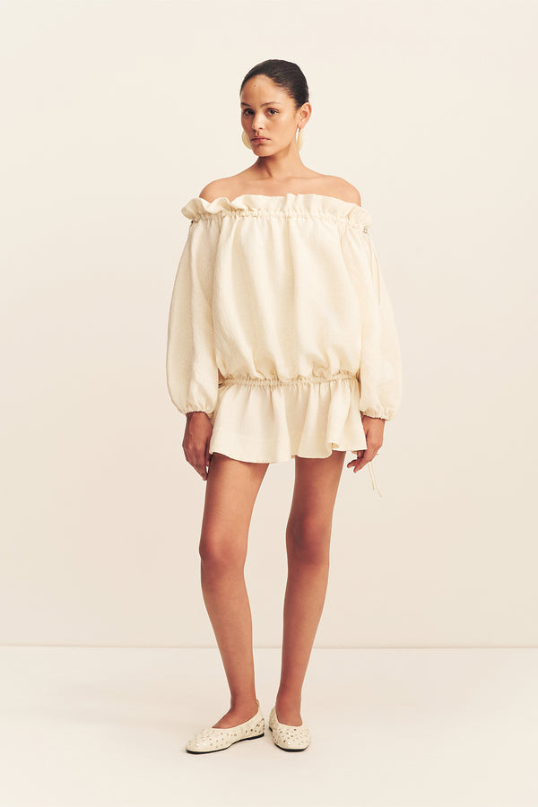 Jasper Linen Blend Mini Dress | Resin | Dresses