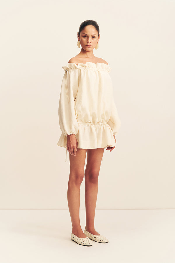 jasper mini dress Jasper Linen Blend Mini Dress | Resin | Dresses