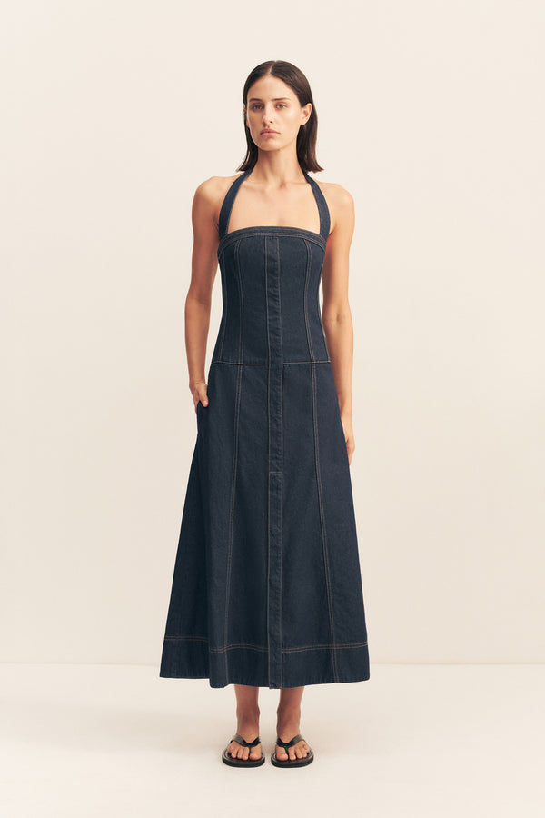 RITA PANELLED MIDI DRESS_F
