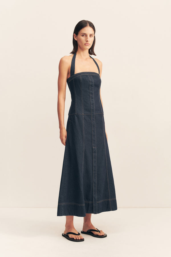 RITA PANELLED MIDI DRESS