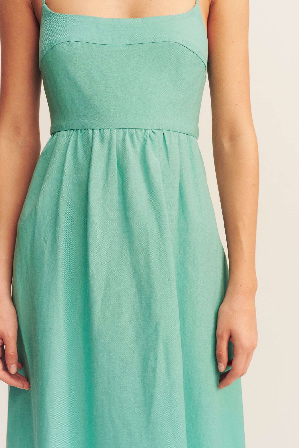 ALEC LOW OPEN BACK MAXI DRESS - POOL BLUE_D
