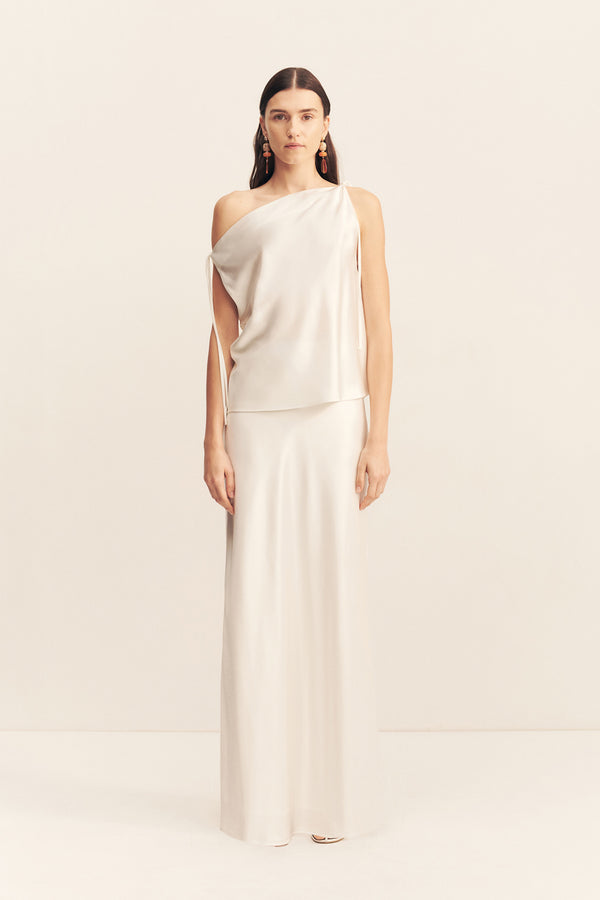 SAVANNA TIE TOP - IVORY