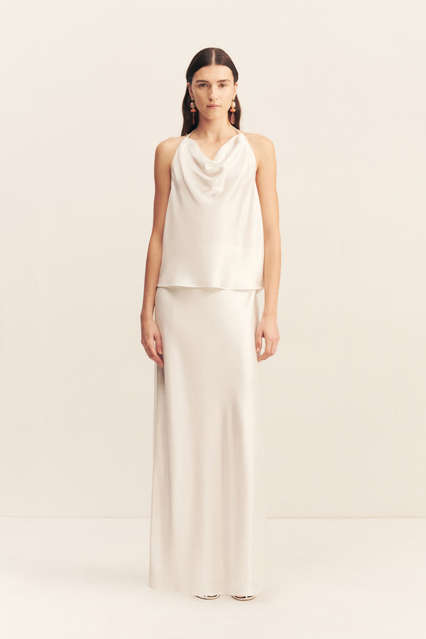 SAVANNA TIE TOP - IVORY_F