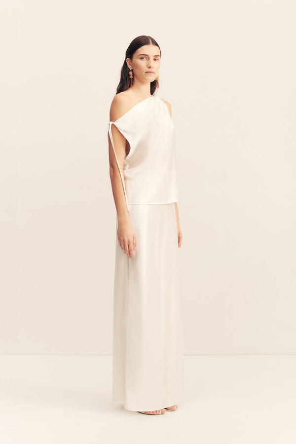 SAVANNA TIE TOP - IVORY