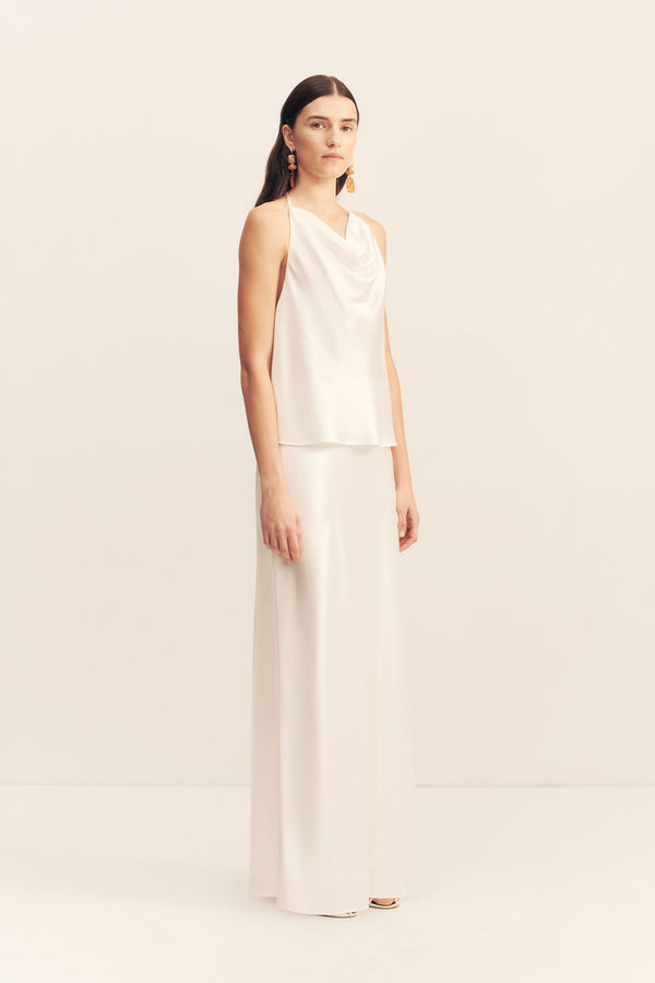 SAVANNA TIE TOP - IVORY