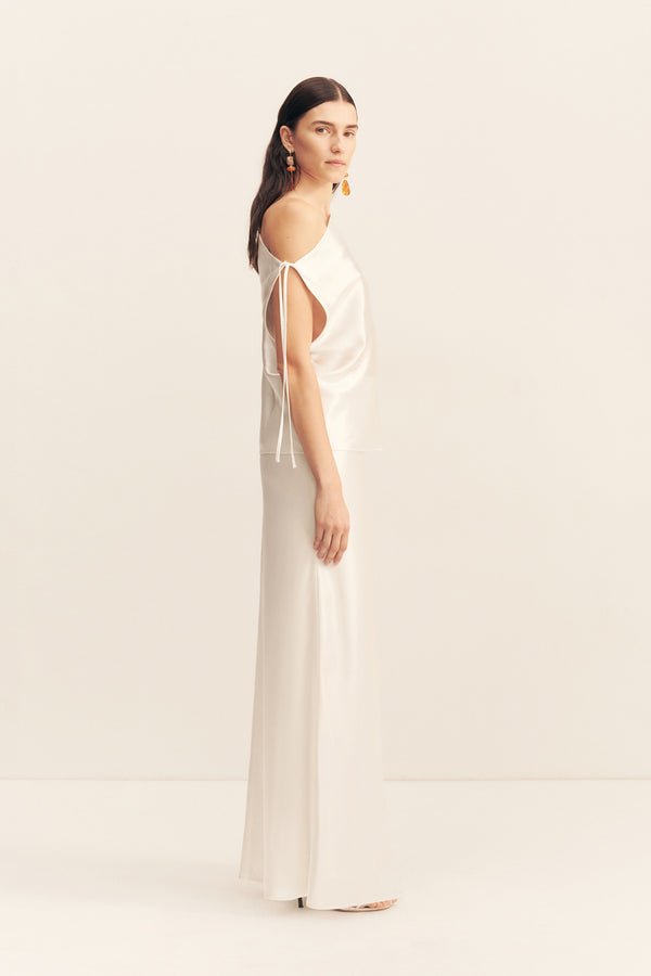 SAVANNA TIE TOP - IVORY