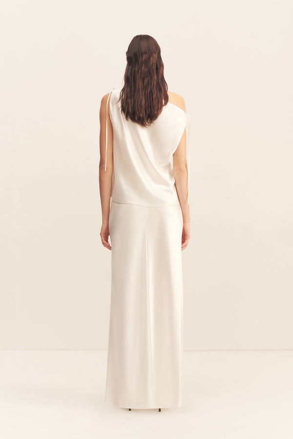 SAVANNA TIE TOP - IVORY