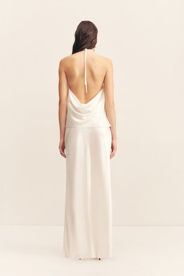 SAVANNA TIE TOP - IVORY