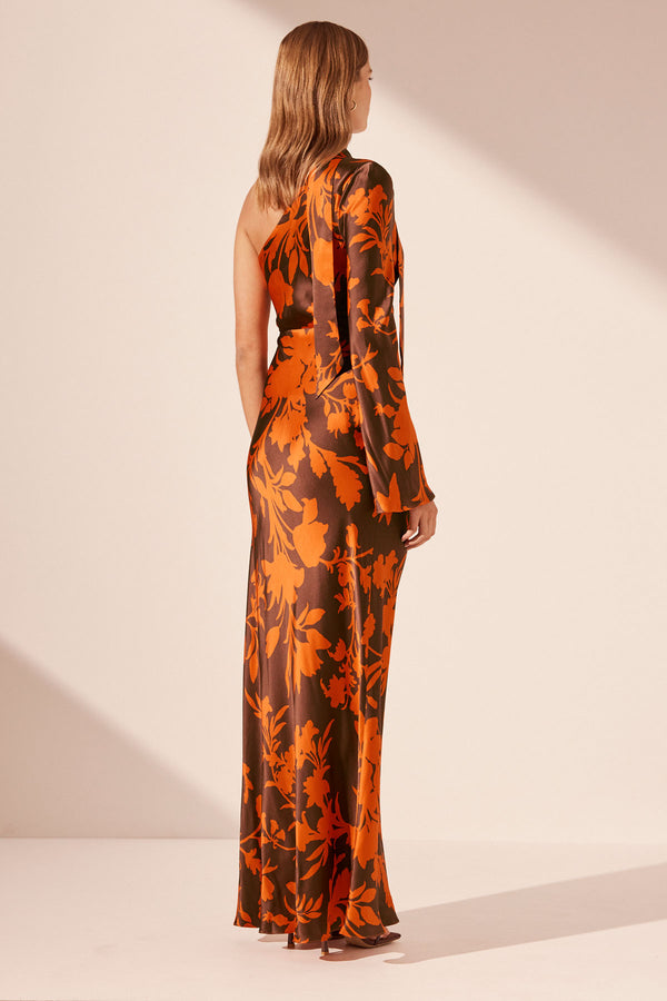 FLORA SILK ONE SHOULDER MAXI DRESS_B