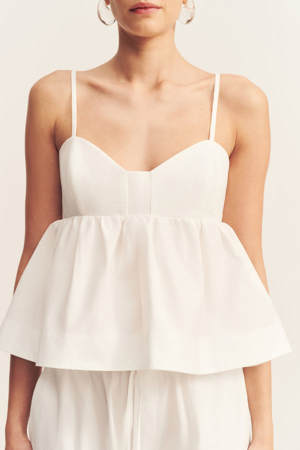 CAMPBELL TOP - IVORY