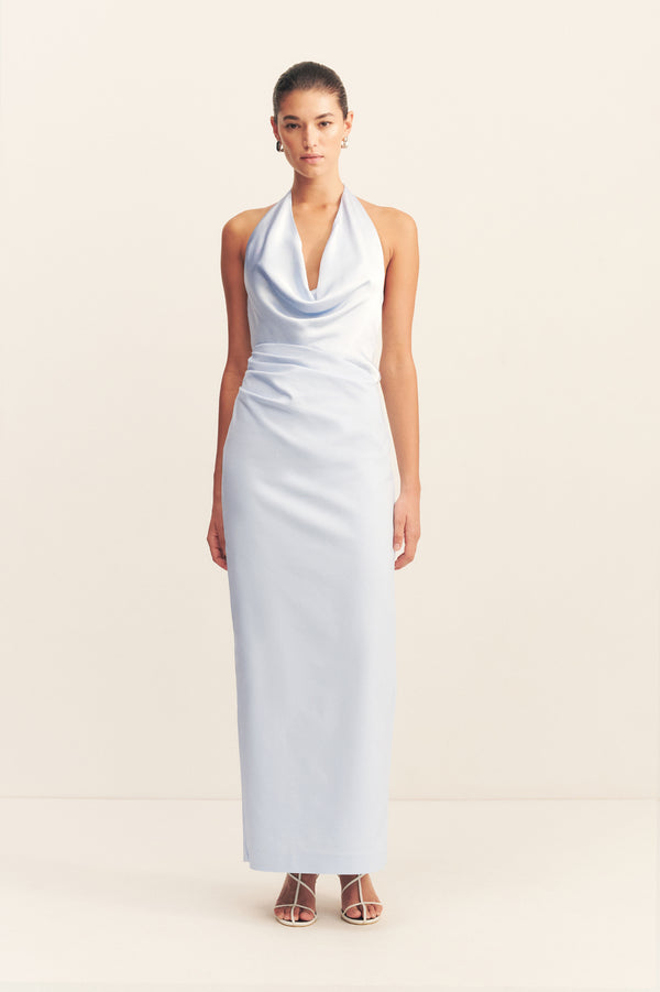 DILLON COWL NECK MAXI DRESS - SEABREEZE_F