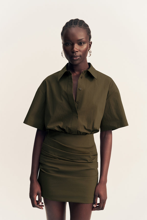 jungle mini dress Campbell Shirt Fitted Mini Dress | Jungle | Dresses