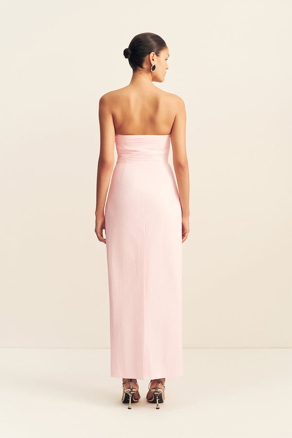 CAMPBELL STRAPLESS U WIRE MAXI DRESS - BALLERINA