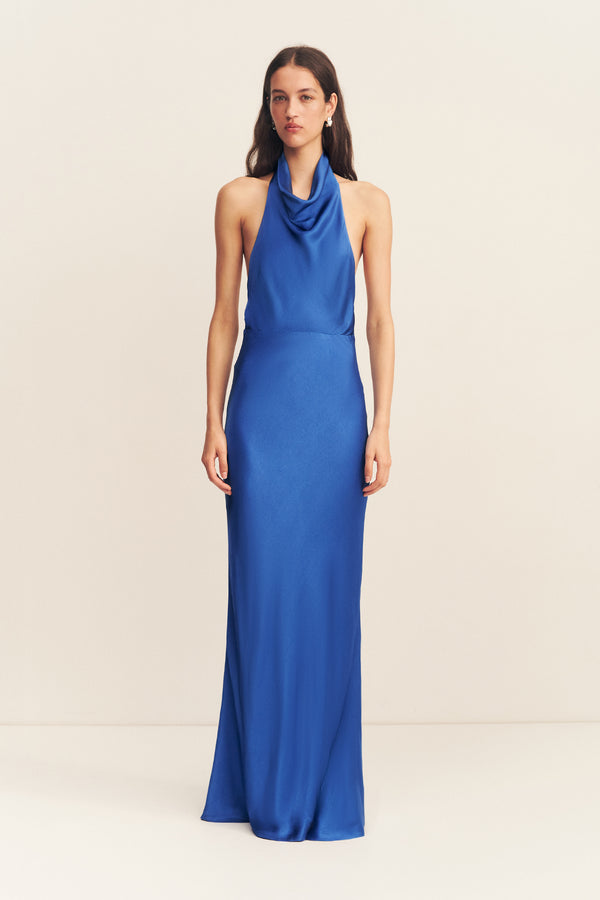 TATUM HIGH COWL OPEN BACK MAXI DRESS - ULTRAMARINE_F