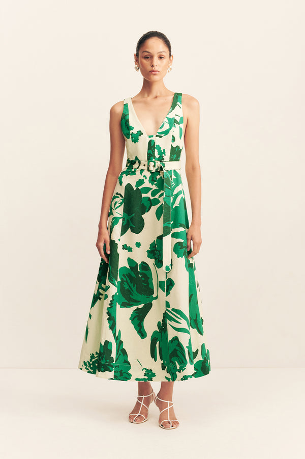 JONI PANELLED MIDI DRESS_F
