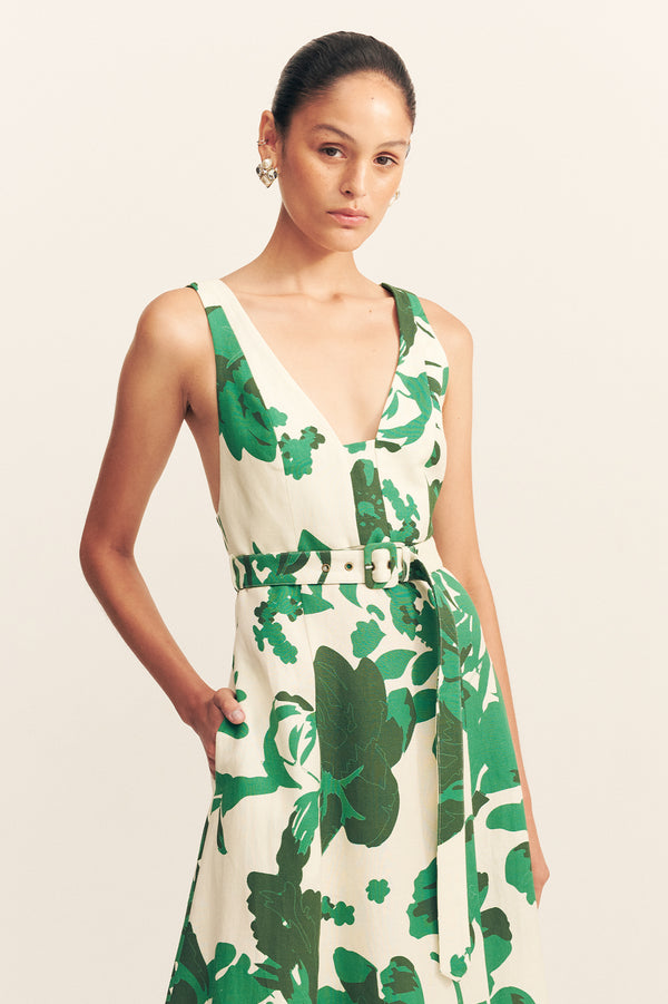 JONI PANELLED MIDI DRESS