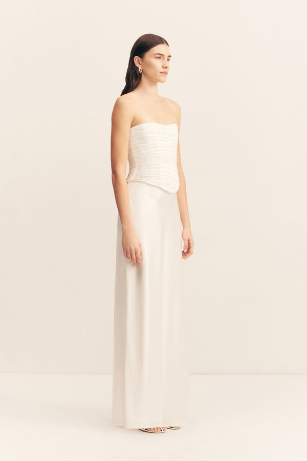 SAVANNA MAXI SKIRT - IVORY