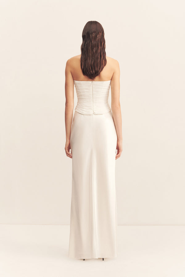 SAVANNA MAXI SKIRT - IVORY