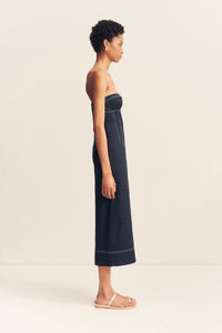 JAQUES STRAPLESS MIDI DRESS