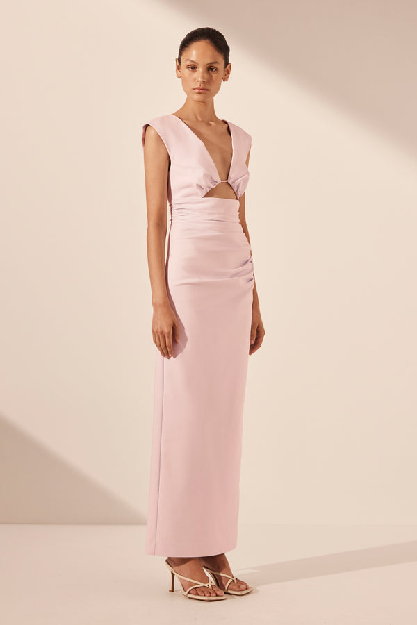 LANI PLUNGED CUT OUT MAXI DRESS - FAIRYFLOSS_A